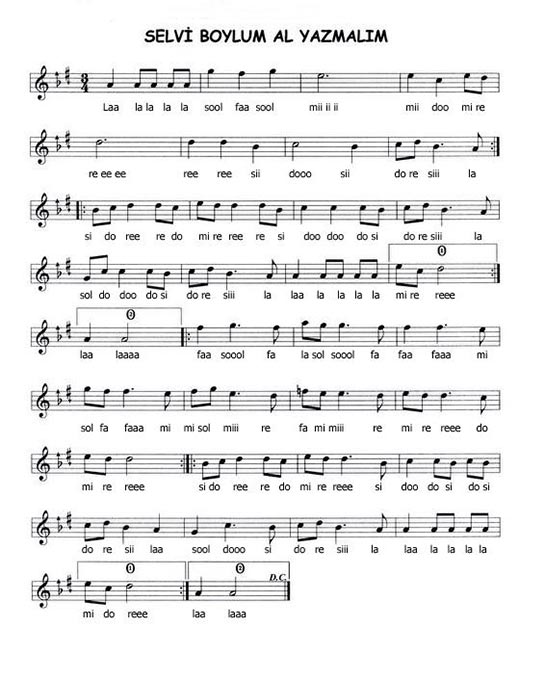 Al Yazmalım Notaları Nasıl Çalınır?