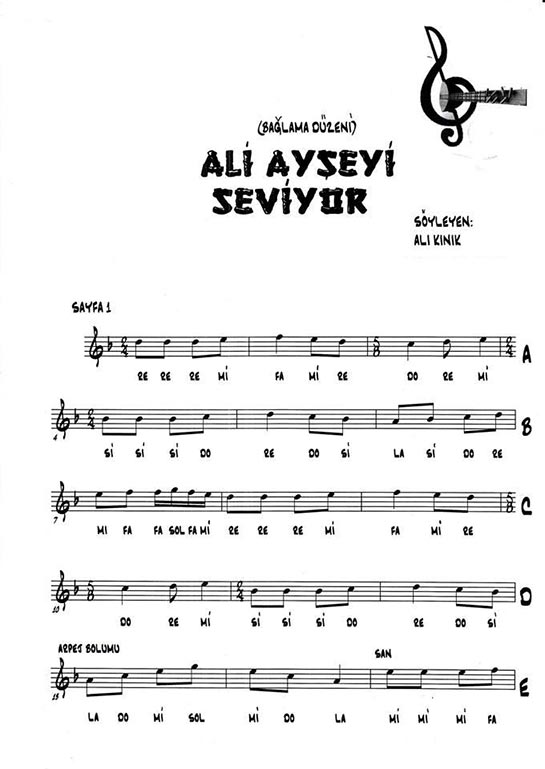 Ali Ayşeyi Seviyor Notaları Nasıl Çalınır?