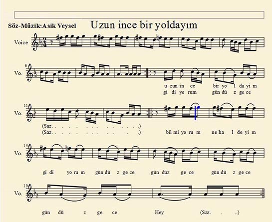 Uzun İnce Bir Yoldayım Notaları Nasıl Çalınır?